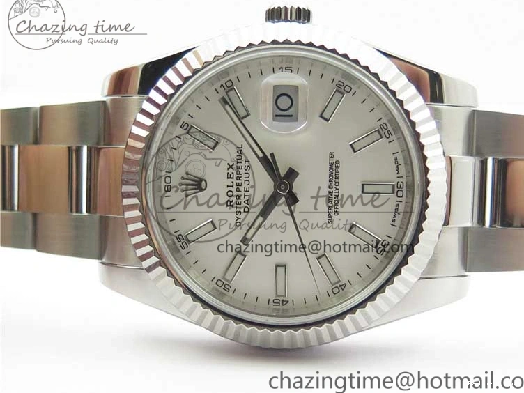 0130 DateJust 126334 SS Noob 1:1 904L Best Edition White Dial Stick Markers on Oyster Bracelet A MultiPurpose 3172